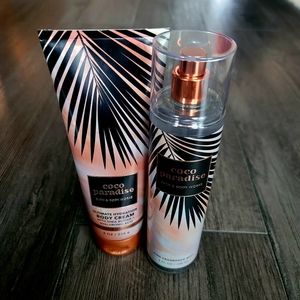 *Coco Paradise* B&BW Full Size Fragrance Set of 2 | Body Cream+Body Spray